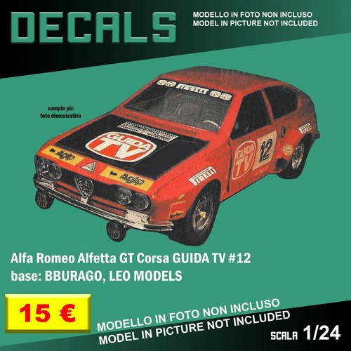 Decals repro alfa romeo - decals,