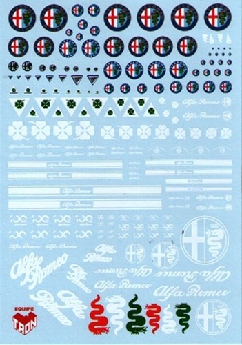 Decal 1 18 marchi - 1/24, 1/18